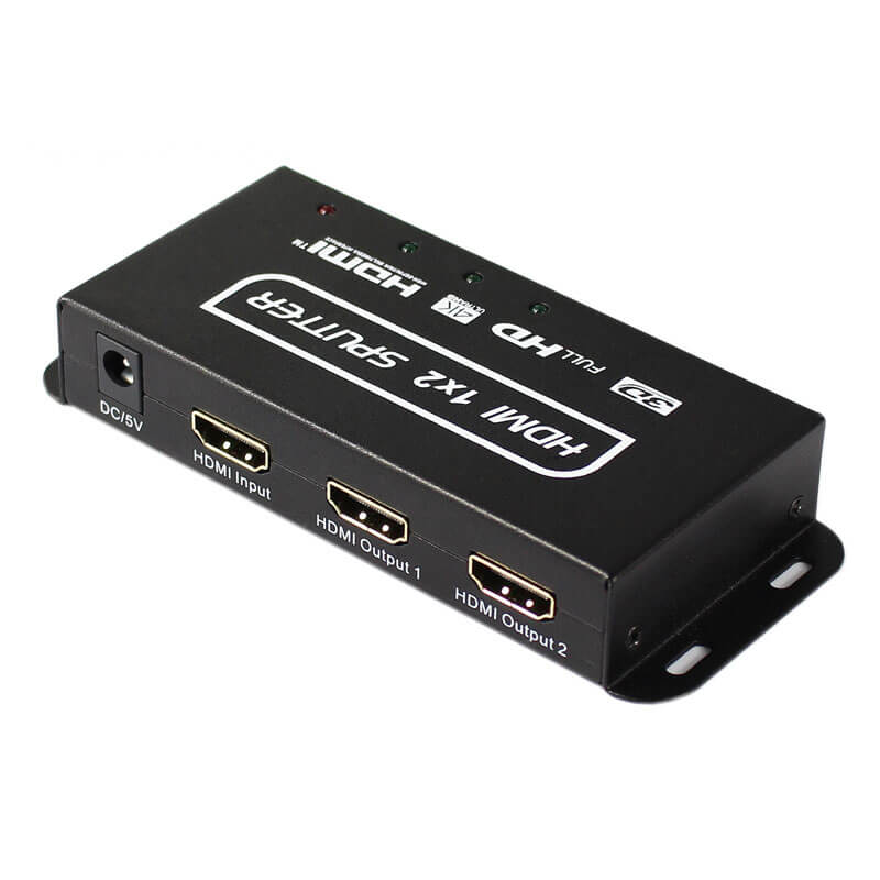 2 port 4K HDMI Splitter with mounting ear (9)