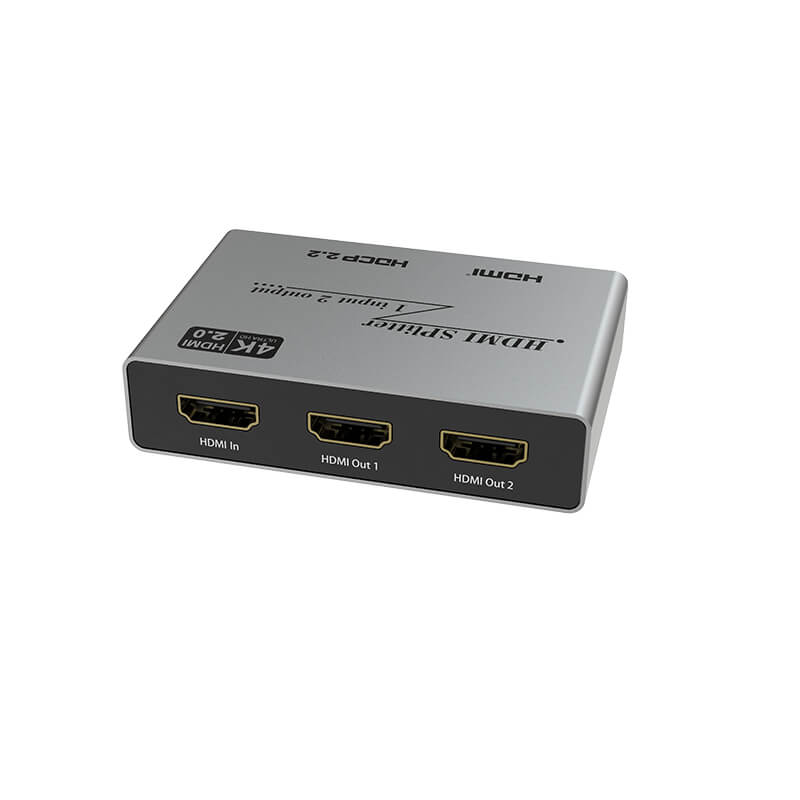 HDMI Splitter 1 in 2 out Support HDMI 2.0 HDCP 2.2 (YZ-B022-32