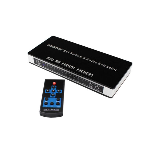 HDMI Switch 5x1 with Audio Extractor Toslink RCA Stereo (5)