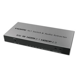40Gbps HDMI2.1 4x1 Switch with Audio Extractor
